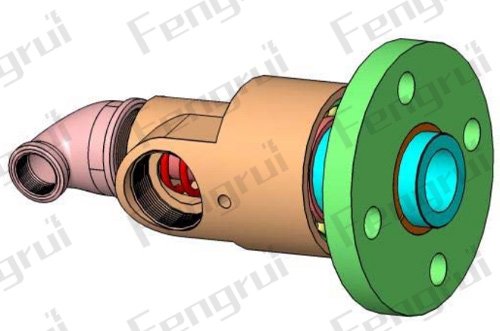 HS-GF型旋转接头 法兰双向内管固定旋转接头三维模型 HS-GF型旋转接头 法兰双向内管固定旋转接头三维模型