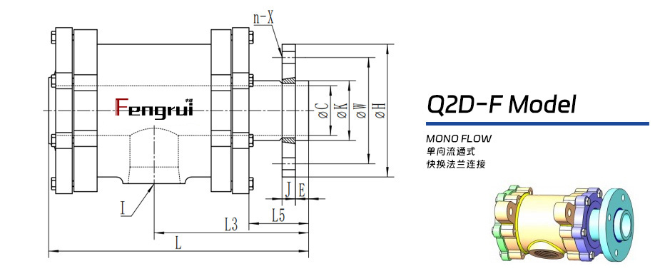 Q2D-F型双支耳旋转接头