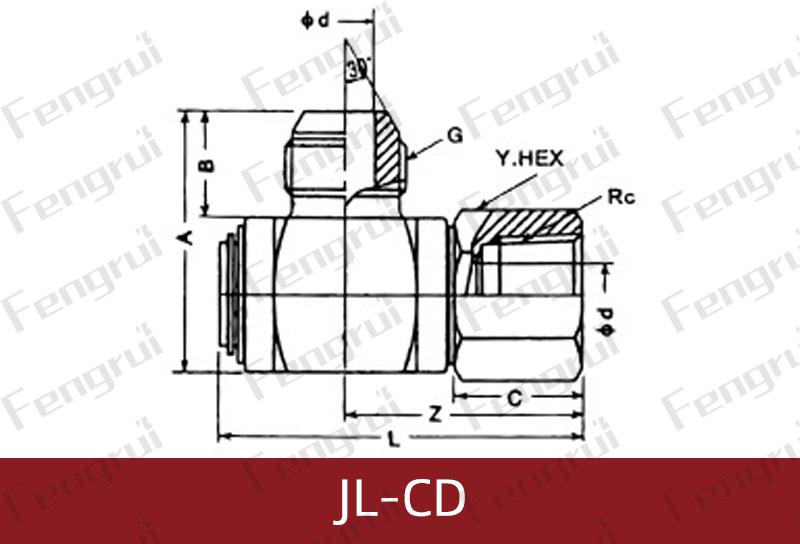 JL-CD高压液压旋转接头图纸